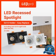 LED PRO LED Spot Light ANTI GLARE 8W/10W/18W Single Tone/Tri-tone Spot Light Recessed Spotlight GU10