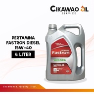 Oli Mesin Fastron Diesel 15W-40 4L (untuk mobil diesel)