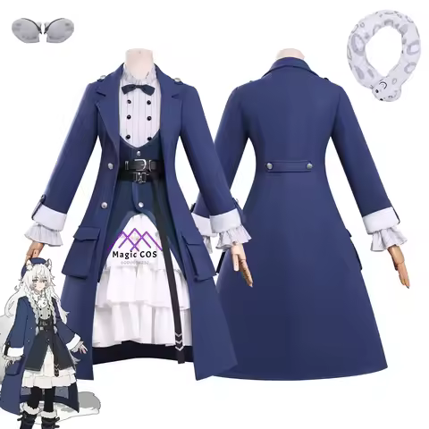 Game Arknights Cosplay Pramanix Costume Anime Enya Role Playing Daily Clothes Blue Uniform Outfit fo