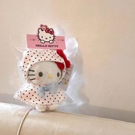 Hello Kitty 圓點雨衣款公仔掛件