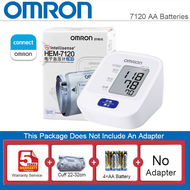 （รับประกัน 5 ปี）Omron เครื่องวัดความดันโลหิต รุ่น HEM-7120 (แถม Adapter ฟรี) ฟรีแบตเตอรี่ AA วัดแม่นยำกว่ารุ่นเก่า Blood Pressure Monitor