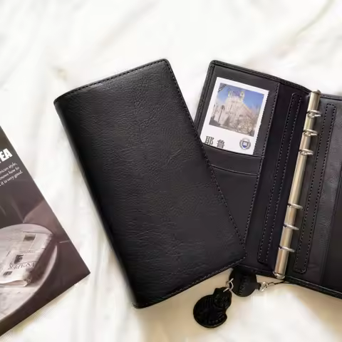 EMEMHON A6 Narrow Ring 11mm Planner Genuine Cowhide Notebook Organizer Journey Sketchbook Diary Inse