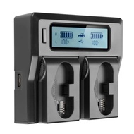 ปลั๊กเสียบ EU Plug USB Dual Battery Charger สำหรับ LP-E19 LP-E4N LP-E4 EOSR3 1DX MarkII1DX2 1DX3กล้อ