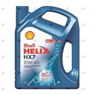 SHELL HELIX HX7 10W-40 Synthetic Technology Motor Engine Oil (4 liter) Hongkong For Proton , Perodua