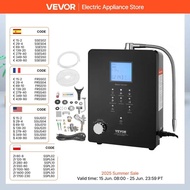 VEVOR Alkaline Water Ionizer Machine pH 3-11.2 Alkaline Acidic Hydrogen Water Purifier 6 Water Setti