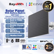 EZVIZ 24W Solar Panel built in batter support CB3 POV CB8 HB8 EB8 Waterproof Double port charger