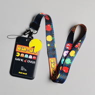 Cardholder กระเป๋าใส่บัตรพร้อมสายคล้องคอสําหรับผู้ชาย Pacman สายคล้องบัตรพนักงาน สายคล้องบัตร สายคล้
