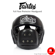 หมวกมวย เฮดการ์ด Fairtex HG14 Full Face Protector Headguard Genuine Leather Boxing equipment for training and sparring อุปกรณ์ป้องกันบาดเจ็บมวยไทย หนังแท้