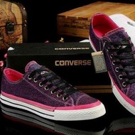 Converse ALL STAR 時尚潮流豹紋3色側拉鏈時髦牛仔噪音高低幫情侶鞋帆布鞋