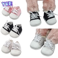 YVE Toy Shoes, 8.5cm Doll Sports Shoes Doll Shoes, Mini DIY Shoelaces Doll Accessories Doll Canvas S