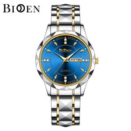 BIDEN Jam Tangan Pria S001 Quartz Kalender Keren Luminous Anti Air Jam Tangan Cowok Original