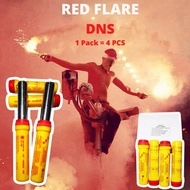 Kembang Api Red Flare DNS - Red Hand Flare Marine Red Flare Signal