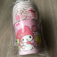 三麗鷗 日本製 🇯🇵 紙杯 Melody 美樂蒂 Kikilala 雙子星 Kitty 凱蒂貓 雷射標籤