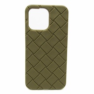 Bottega Veneta Intrecciato 橡膠手機保護貼 卡其色棕色 iPhone 14 Pro Max