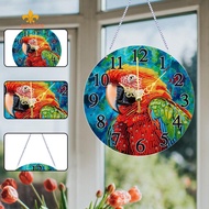 2D Flat DIY Diamond Painting Clock Pendant Home & Bedroom Decor [anisunshine.sg]