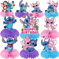 Stitch/Bluey/mc Honeycomb Honeycomb Ball Desktop Decoration Paper Fan boys and Girls Birthday Party 