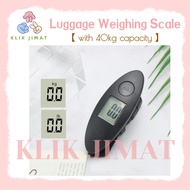 (KLIKJIMAT) ⚖️ Portable Luggage Weighing Scale | Hanging Weight Scale 40kg | Alat Penimbang Beg 便携式行