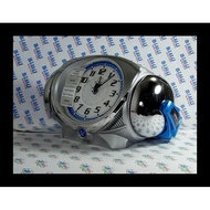 New Seiko Ultra Loud Alarm Clock Qhk045 K - S Lumibrite / Silve Decoration Alarm Clock And
