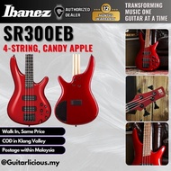 Ibanez SR300EB 4 String Electric Bass Guitar with Active HH Pick up - Candy Apple ( SR300EB-CA / SR-