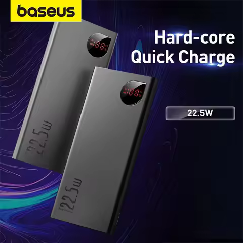 Baseus Power Bank 10000mAh 20000mAh 22.5W Fast Charging Powerbank Portable External Battery For iPho