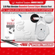2 Sets Hotline Games 3.0Plus Mouse Foot Stickers for Logitech G502 X / G502 X PLUS / G502 X lightspe