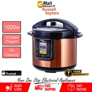 Russell Taylors Electric Pressure Cooker Non Stick Pot Multi Rice Cooker PC-12 (12L)| PC60 / 2 POT (6L)