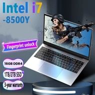 15.6 "Intel Core I7 8500Y Windows 11 Pro แล็ปท็อป16GB DDR 1เทราไบต์ SSD แล็ปท็อปสำนักงานคอมพิวเตอร์พ