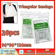 20PCS Medical Triangular First Aid Bandage/Triangular Bandage Tips/ Fracture Fixation Emergency Band