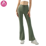 Casual Sports Pants Flare Pants Adjustable Waist Yoga Workout