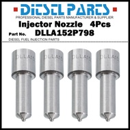 4x Diesel Fuel Injector Nozzle Tips 093400-7980 DLLA152P798 for ISUZU NPR NQR NRR 5.0d 5.2d 4JH1 4HK