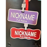customize name tag / personalize name tag / 3D name plate