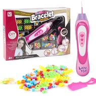 Mga batang babae puzzle bahay ng hair braid makeup set ng laruan