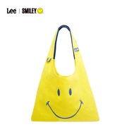 LEE กระเป๋าสะพายกระเป๋าช้อปปิ้งผ้ายีนส์ LEE Smiley สำหรับสุภาพบุรุษสุภาพสตรีกระเป๋าลายการ์ตูน