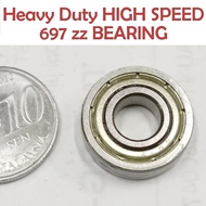697 zz rs 7x17x5mm High speed Quality BEARING METAL SHIELDED COVER Ball Miniature SKATEBOARD SCOOTER