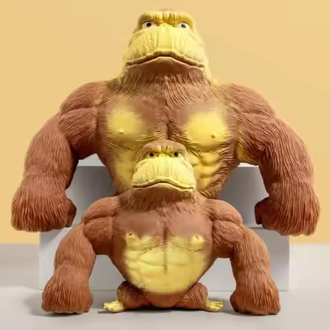 Stretchy Glue-Sand Filled Rubber Gorilla Cute Squishy Monkey Animal High-Elastic Stretchable Creativ