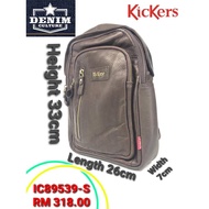 Original Kickers Genuine Leather Shoulder Chest Bag 89539