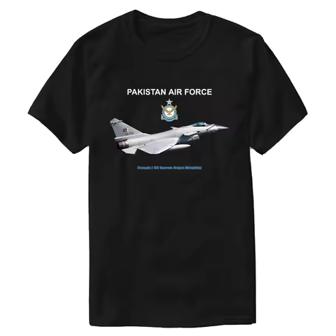 Pakistan Air Force J-10C Vigourous Dragon Fighter T-Shirt 100% Cotton O-Neck Short Sleeve Summer Cas