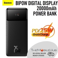 Baseus Bipow 20000mAh 25W Power Bank Digital Display LED PD Portable Battery Charger Powerbank