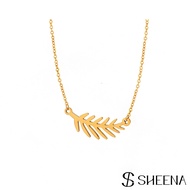 SHEENA 棕櫚樹剪影項鍊(金)
