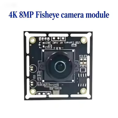 220 Degrees USB 4K 8MP Panoramic Fisheye HD 360 camera module IMX415 30FPS for windows android raspb