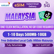CSL Malaysia eSIM 5G 1-30 Days Daily 500MB-Unlimited Data eSIM Malaysia eSIM Card Maxis Celcom Digi