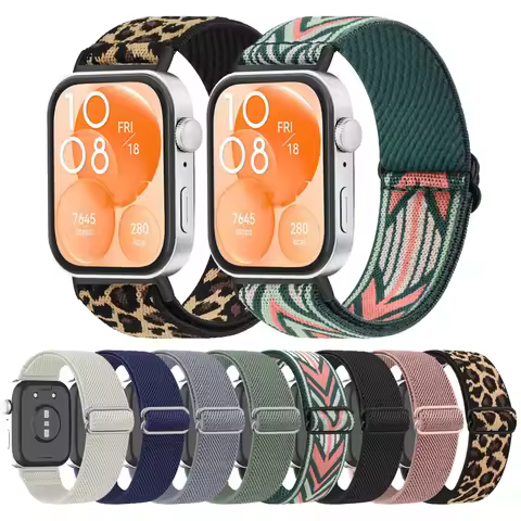 Elastic Nylon Watch Band For Huawei Watch Fit 3 Strap Wristband Replacement For Huawei Watch Fit 3 B