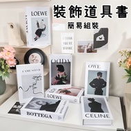 6H Out Modern Simulation Book Posing Studio Decoration Fake Photo Props Simple Nordic Style Study Ro