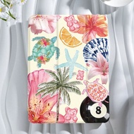 เคสป้องกันแท็บเล็ตคอมพิวเตอร์พร้อมเปลือกหอยลาย Ocean Element Floral Shells ใช้ได้กับ iPad 9.7/10.2/1