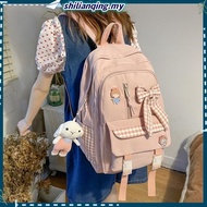 Korean style backpack waterproof Lightweight coquette bagpack cute school bag girl 書包中學生女 tas sekola