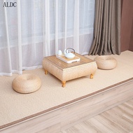 Japanese Straw Tatami Tea Table Rattan Bay Window Table Solid Wood Balcony Window Sill Floor Small T