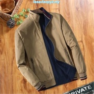 Fujima Double-Sided Middle-Aged Men S Jacket Spring And Autumn Stand-Up Collar Cotton Casual Dad Wea