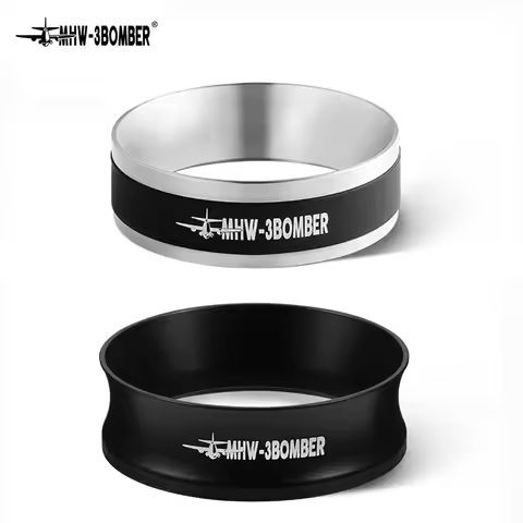 MHW-3BOMBER Espresso Magnetic Dosing Funnel Coffee Dosing Ring with Magnets Fits 51-58mm Portafilter
