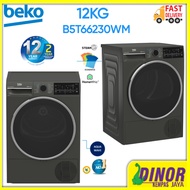 Beko 12KG Heat Pump ProSmart Inverter Tumble Dryer B5T66230WM | AquaWave | EcoGentle | Digital Displ