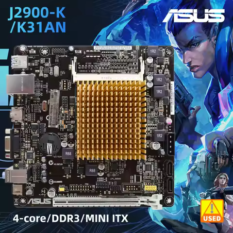 ASUS J2900-K/K31AN/DP_MB J2900-K MINI ITX Motherboard Integrated J2900 dual-core CPU DDR3 PCIe 2.0 x